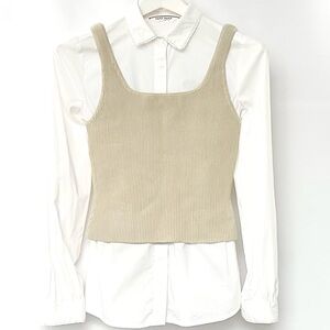 Babaton Sculp knit crop +free NAF NAF shirt